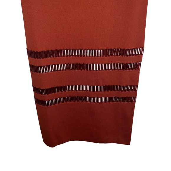 NEW NWT Cult Gaia Olitan Embellished Midi Dress In Tannin - Picture 7 of 11